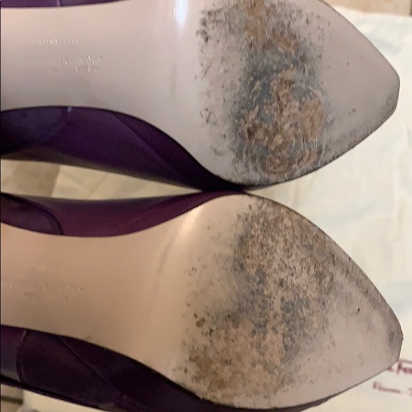 Salvador Ferragamo shoes size 7.5 leather+suede - Picture 5 of 8